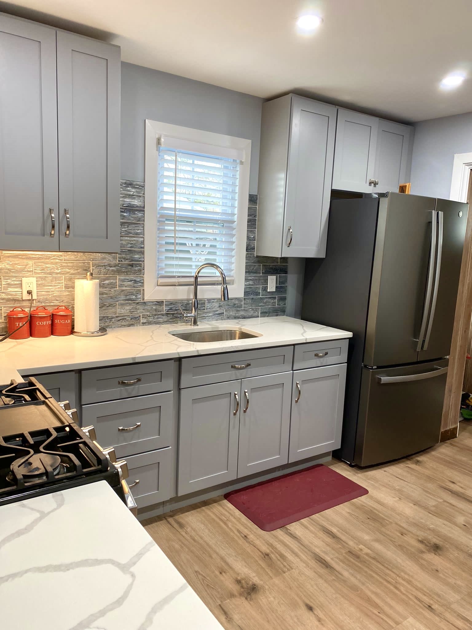 Kitchen remodel with stone countertops